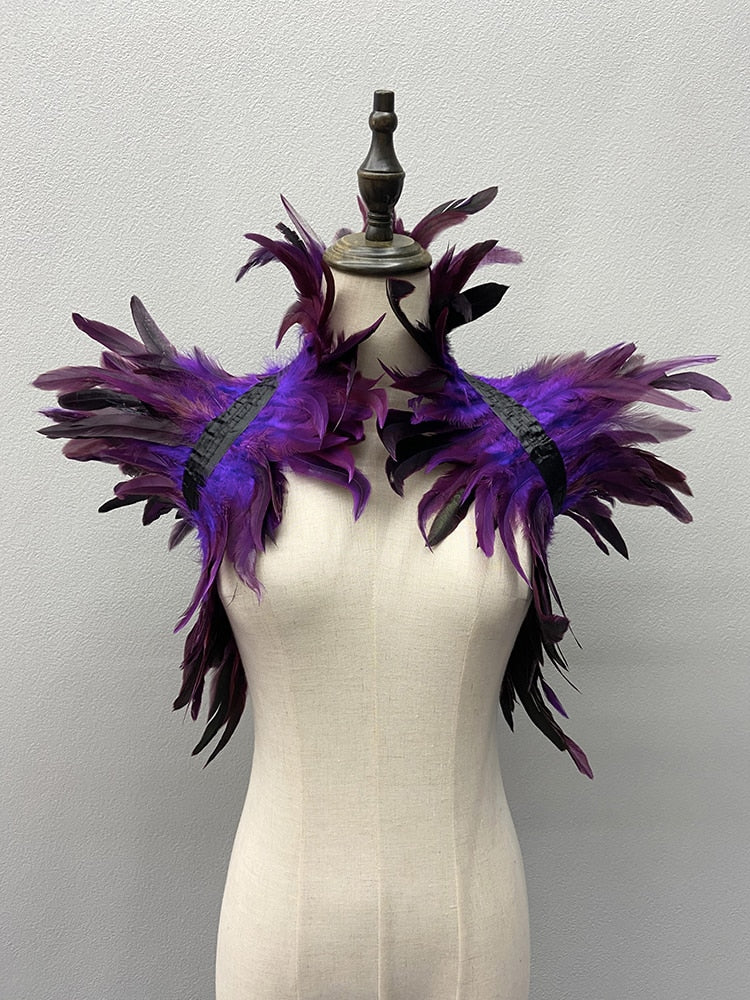 Feather Shoulder Wraps