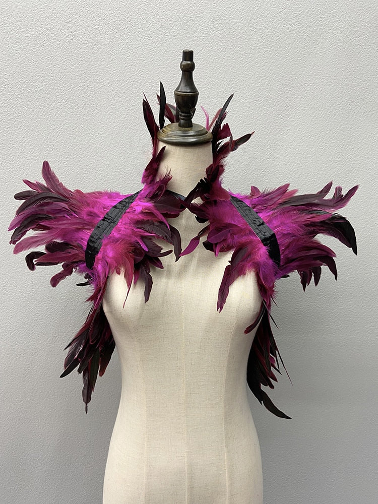 Feather Shoulder Wraps