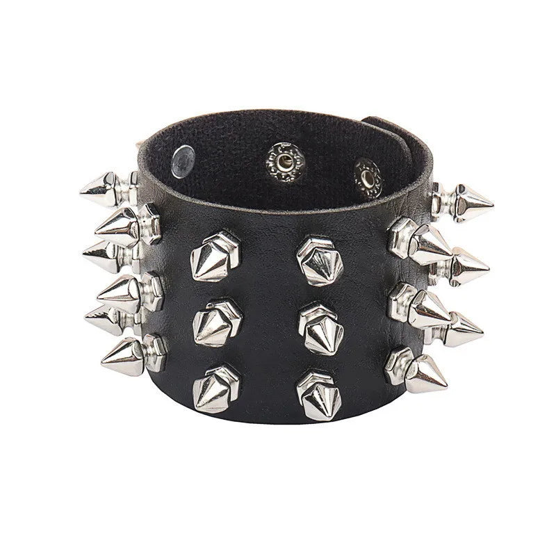 Metal Stud Spikes Bracelets