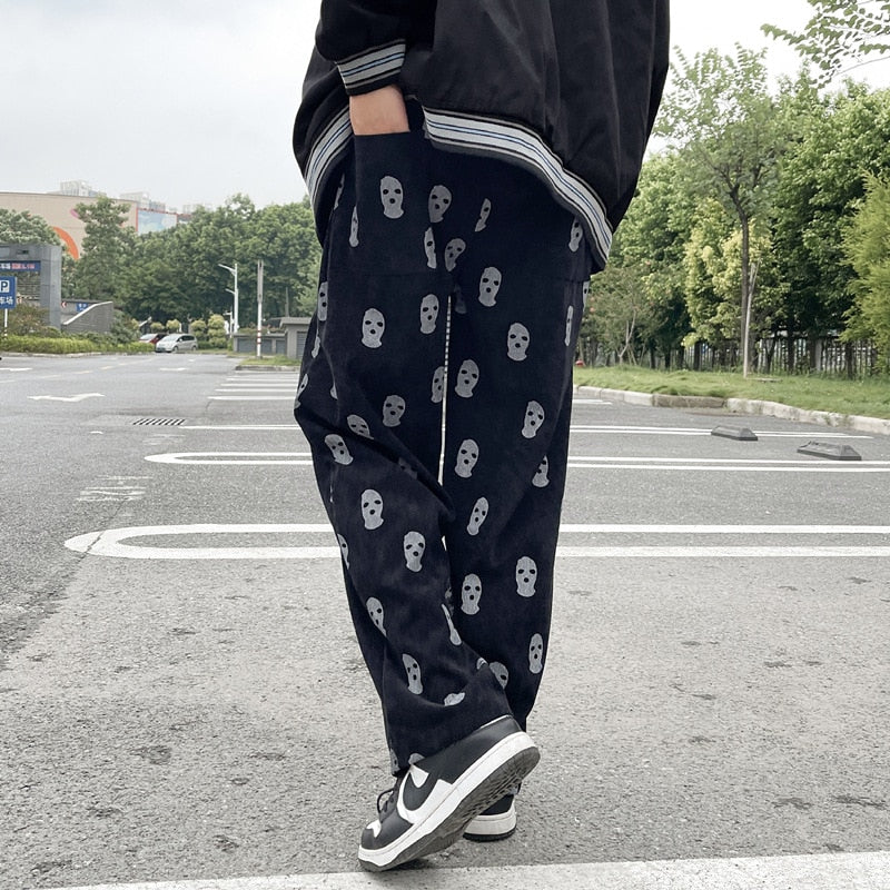 Preppy pants with skulls