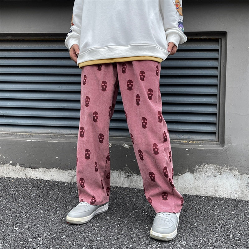 Preppy pants with skulls