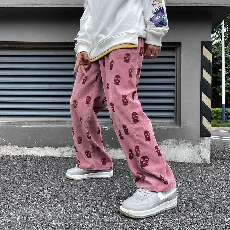 Preppy pants with skulls