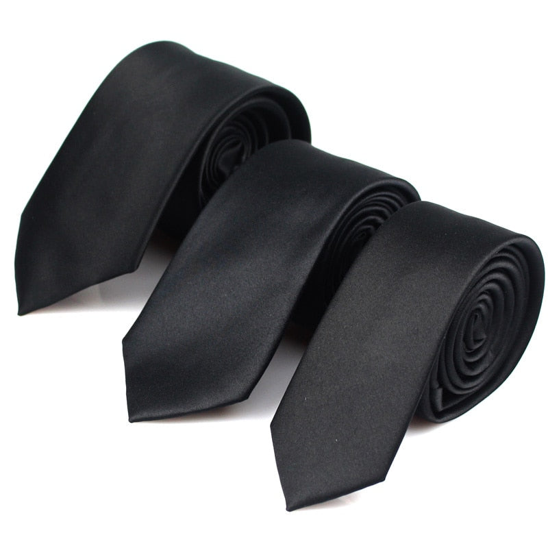 Casual black ties