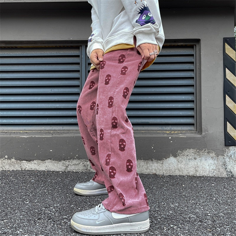 Preppy pants with skulls