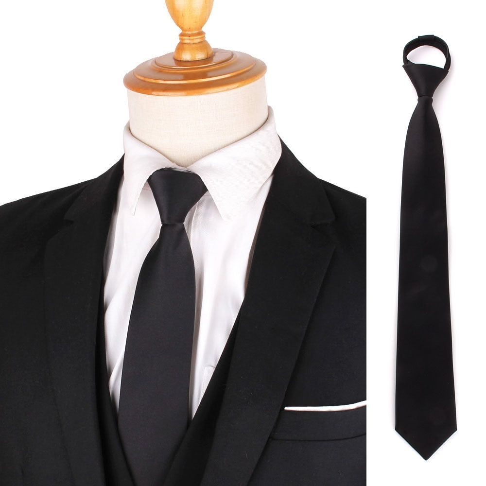 Casual black ties