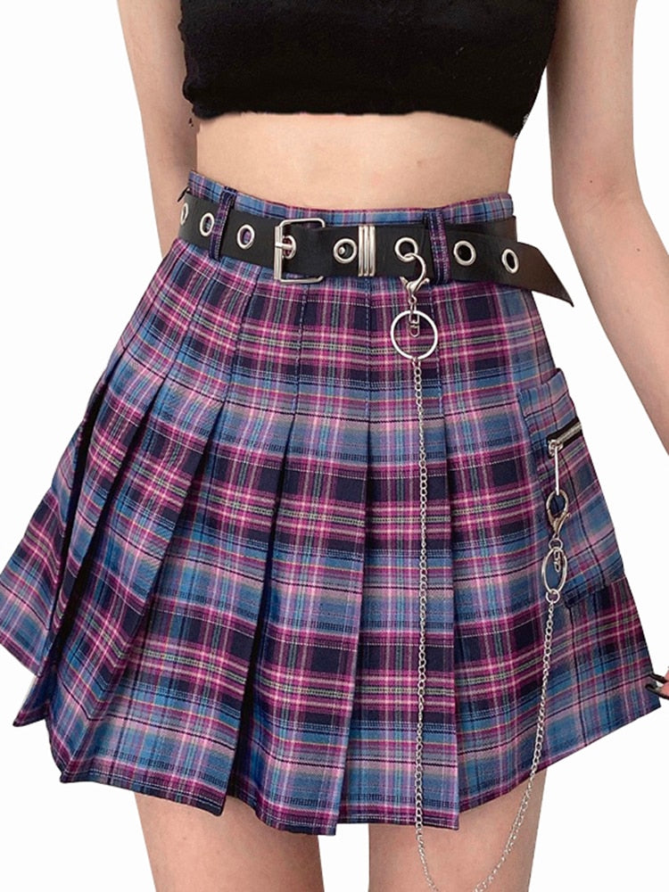 Mini skirts in different colors gothic style