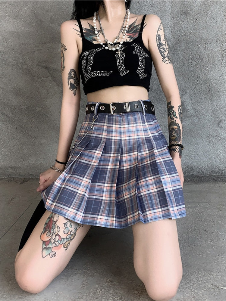 Mini skirts in different colors gothic style