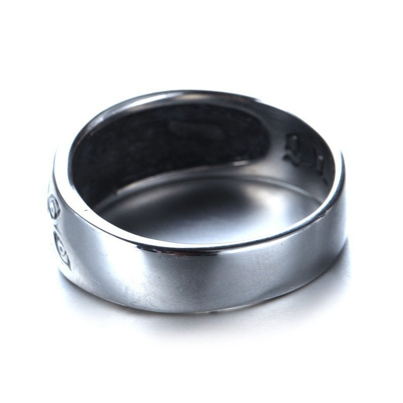 Silver eyes ring