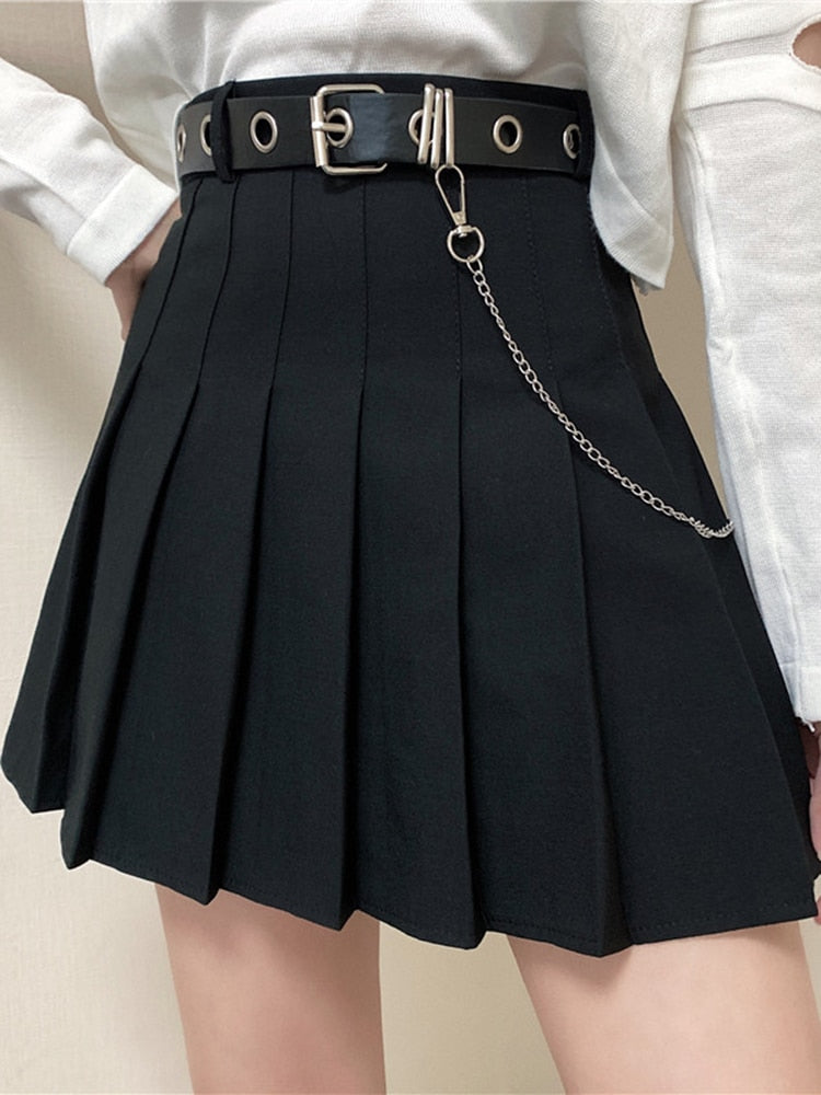 Mini skirts in different colors gothic style