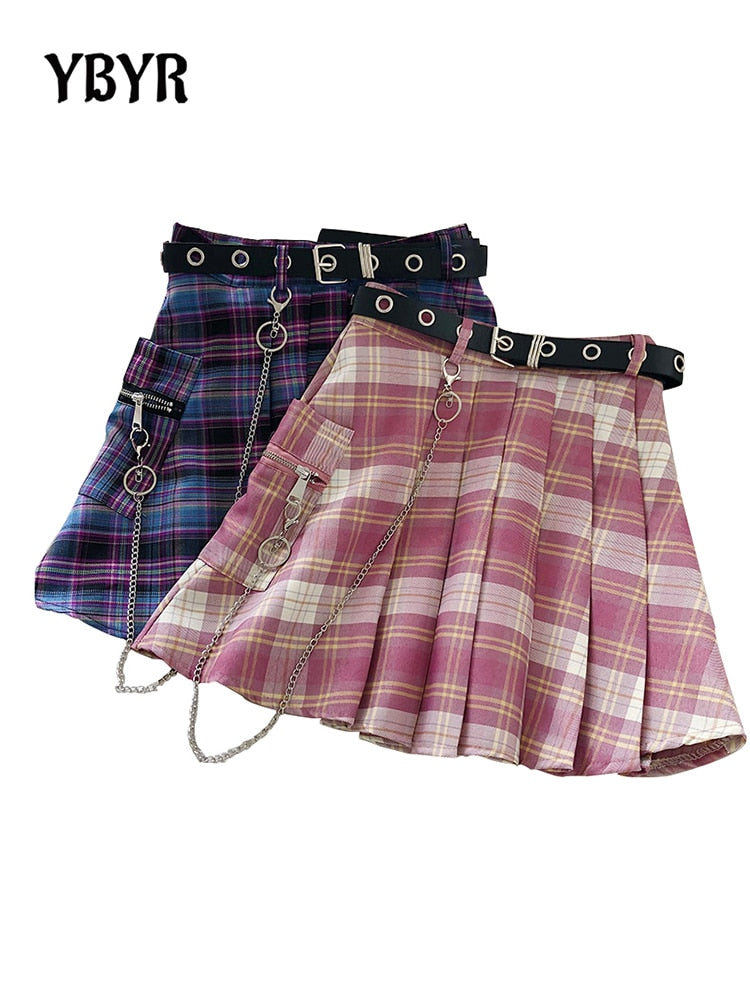 Mini skirts in different colors gothic style